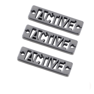 Customized Metal Letters Badge For Clothing Leather Bag Handbag--YL-ACC0004