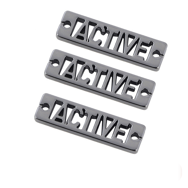 Customized Metal Letters Badge For Clothing Leather Bag Handbag--YL-ACC0004