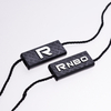 3D Embossed Brand Name Logo Plastic Hang Tags String Locks - YL-HT0007