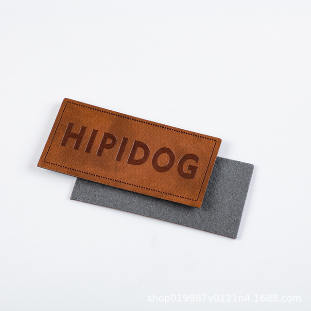 Design Genuine PU Leather Hat Patches--LPAT0004