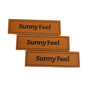 Factory Price Custom Clothing Embossed Leather Patch--LPAT0007