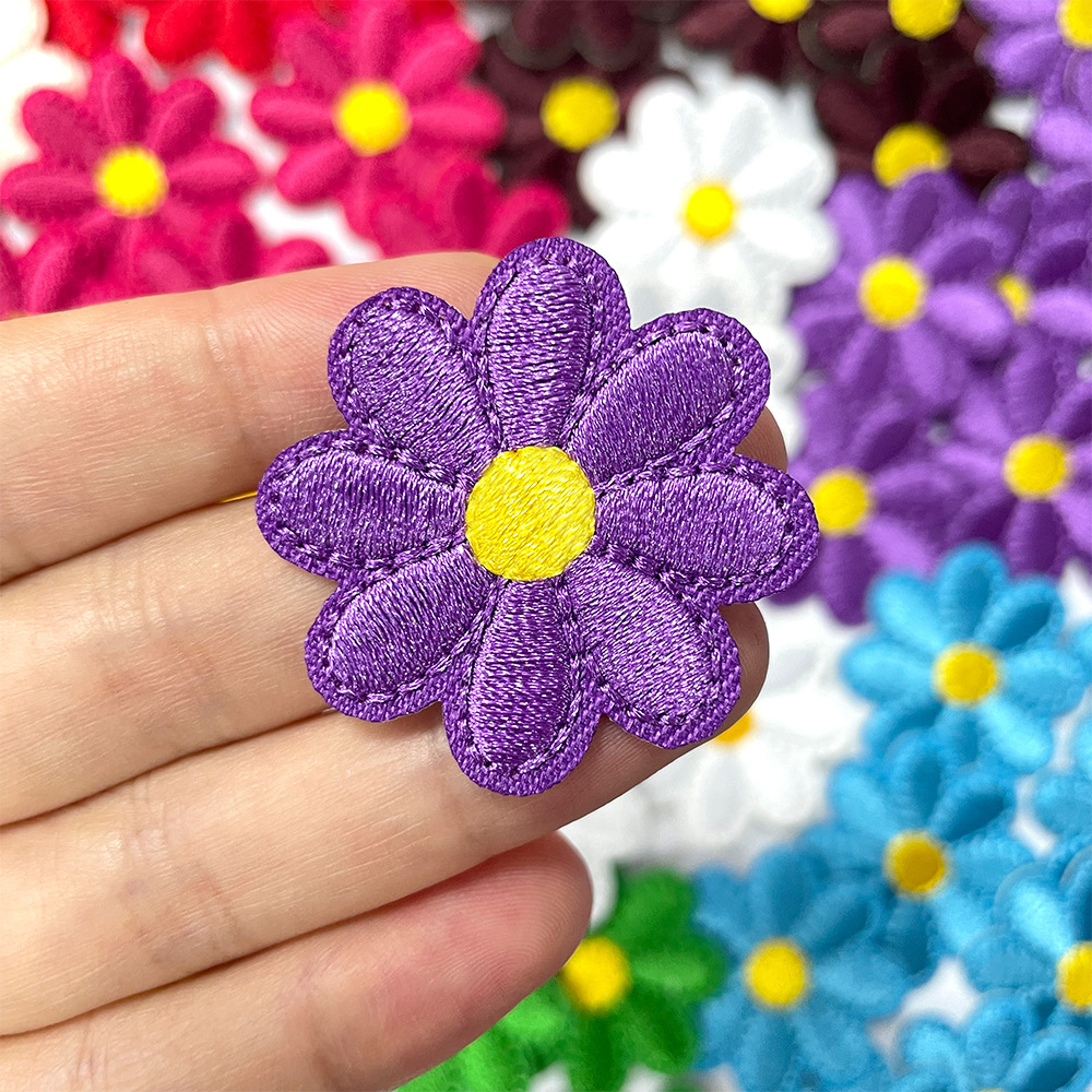 Flower Design Custom Embroidery Patches--YL-EPAT0027