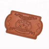 Design Genuine PU Leather Hat Patch --LPAT0012