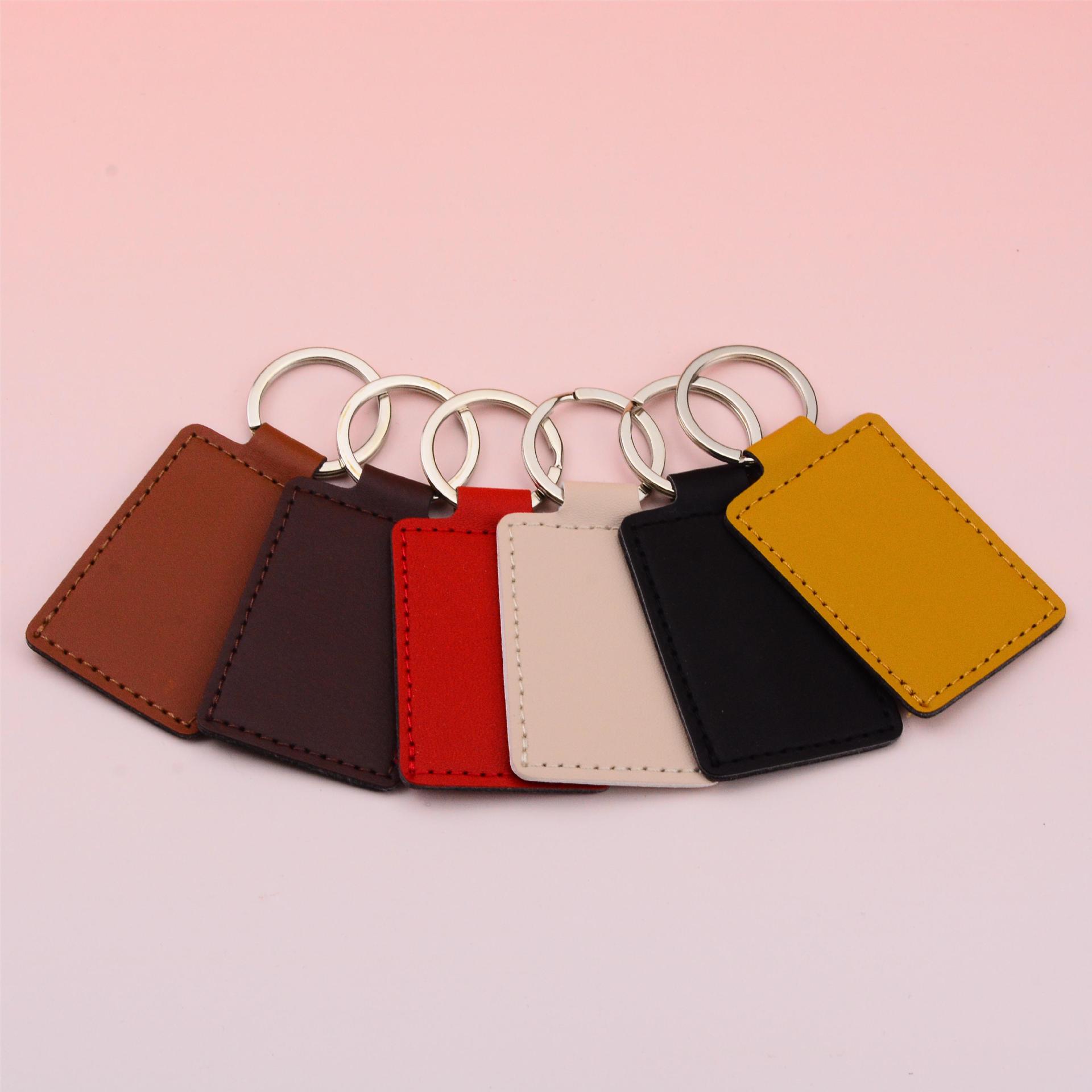 Leather Business Contracted Keyring Metal Small Pendant Accessories --LPAT0023