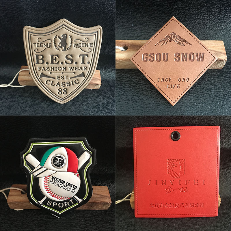 Custom Embossed Denim Iron on Patches--LPAT0028