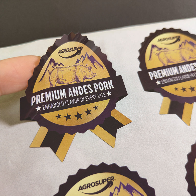 Self Adhesive Vinyl Round Waterproof Sticker -YL-PL0006