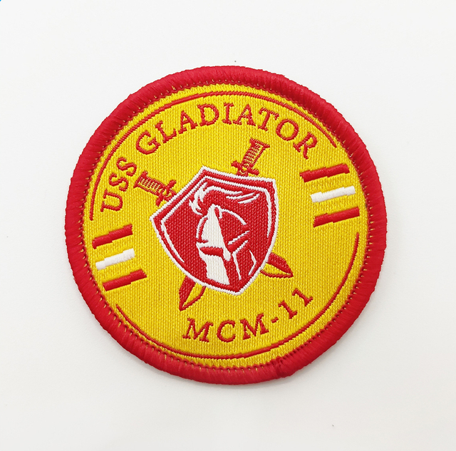 Custom Design Fabric Woven Full Embroidered Logo --YL-WL0036