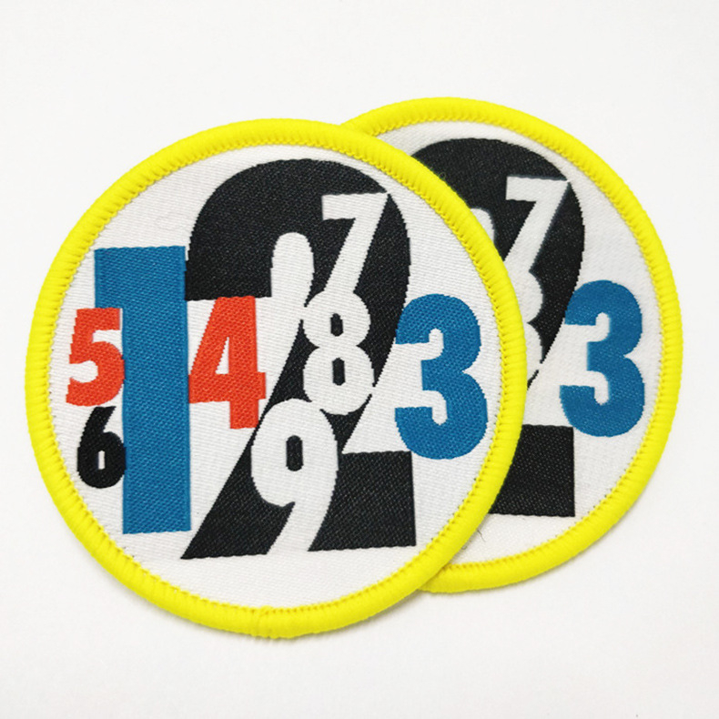 Clothing Woven 3D Embroidery Hook and Loop Woven Patches--YL-WL0006