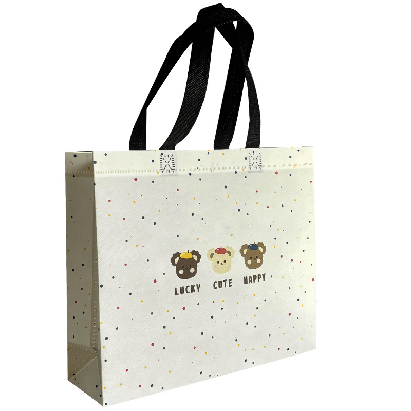 Cartoon Cute Bag Clothing Store Non Woven Handbags- YL-FP0007