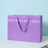 Custom Ribbon Handle Paper Shopping Bags --YL-BAG0029