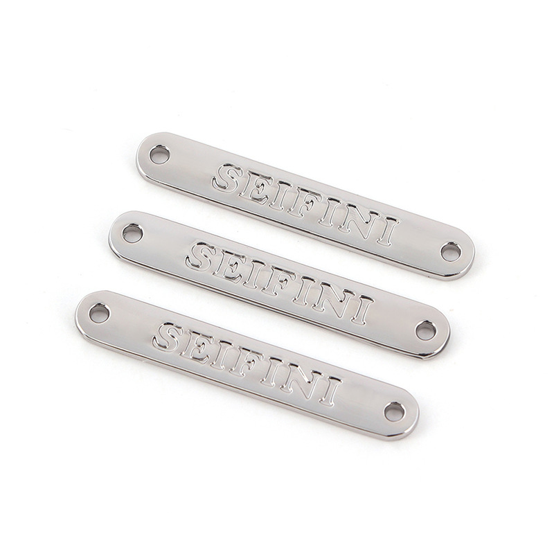 Customized Metal Letters Badge For Clothing Leather Bag Handbag--YL-ACC0004