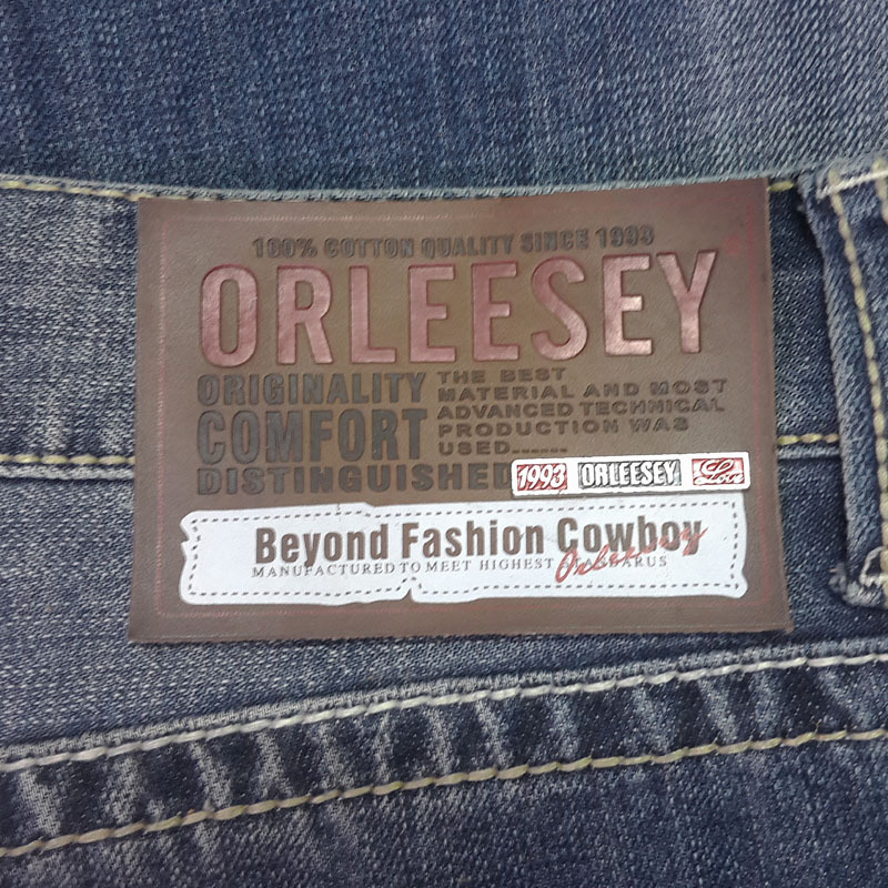 Custom Clothing Embossed Genuine Leather Patch--LPAT0009