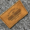 Clothing LOGO Embossed Top Grain Cowhide Patch--LPAT0011