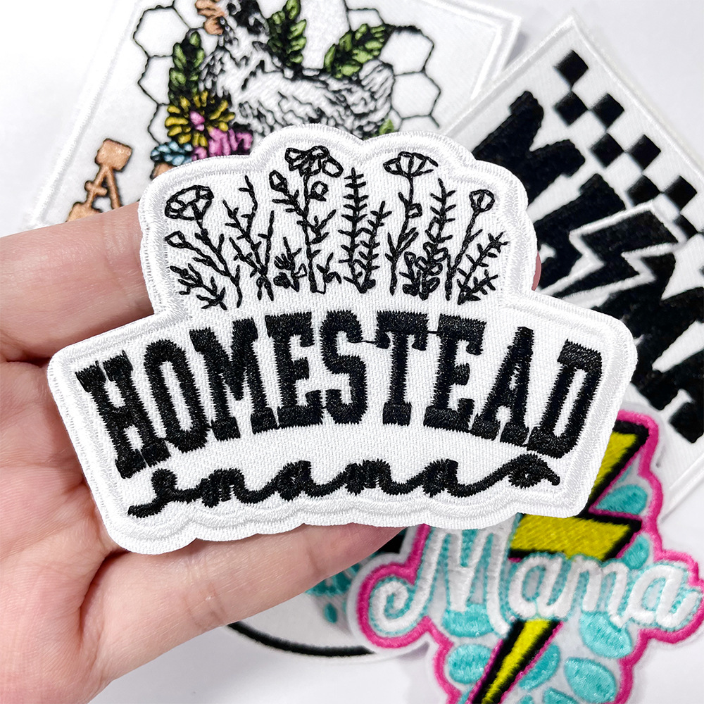  Embroidery Patch Embroidered Clothes Fabric Badges--YL-EPAT0032