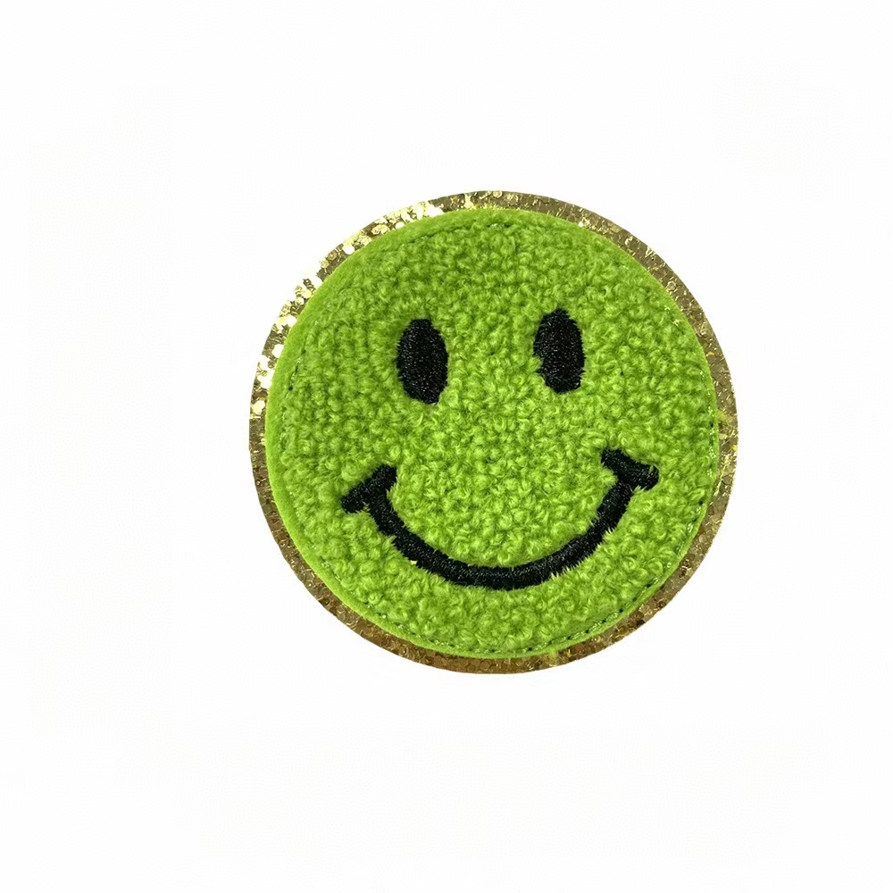 Garment Accessories Smiling Face Embroidery Chenille Patches--YL-EPAT0018