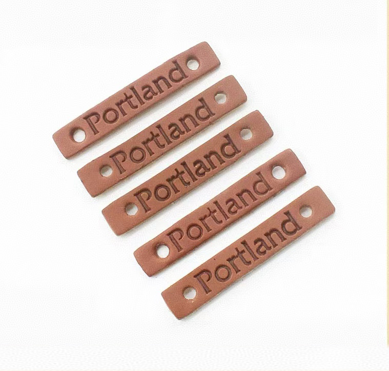Eco-friendly Custom Logo Embossed Suede Patch --LPAT0014