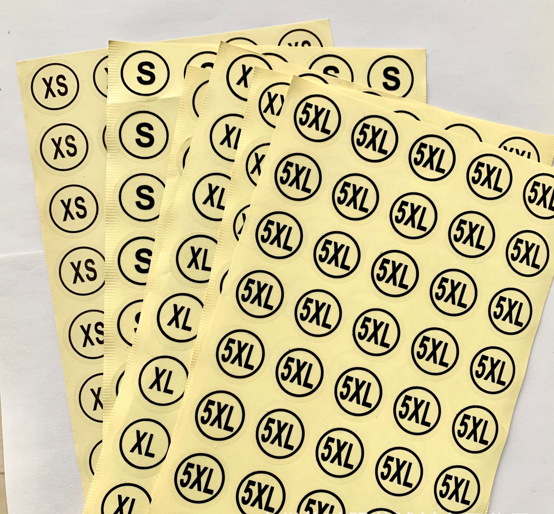 Transparent Waterproof Size Stickers Sheet-YL-PL0002