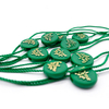 Gold Foil Embossed Printed Logo Plastic Hangtag Rope Seal String - YL-HT0014