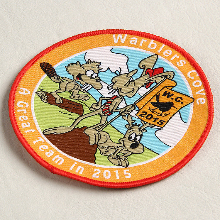 Clothing Woven Letter Full Embroidery Badge Patches--YL-WL0007