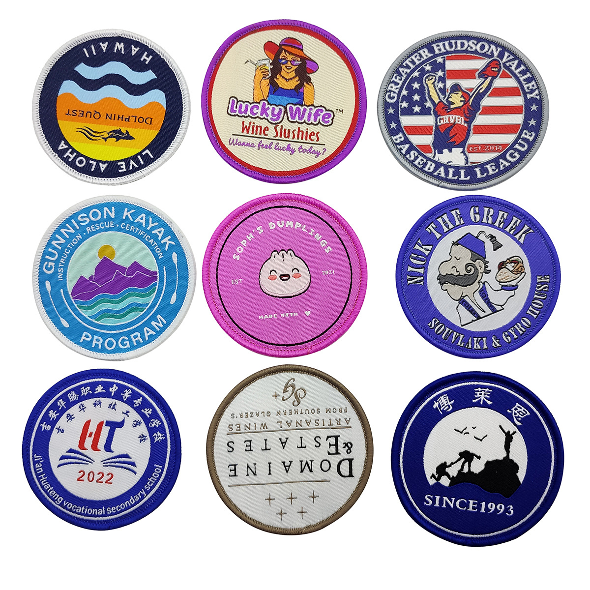  Woven Embroidered Souvenir Patch--YL-WL0011