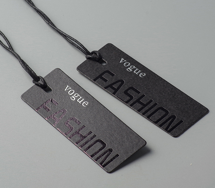 Custom Apparel hang Tags and Label Garment Paper Cardboard Cloth Print Brand Logo Clothing hang Tags Swing Tags for Clothes