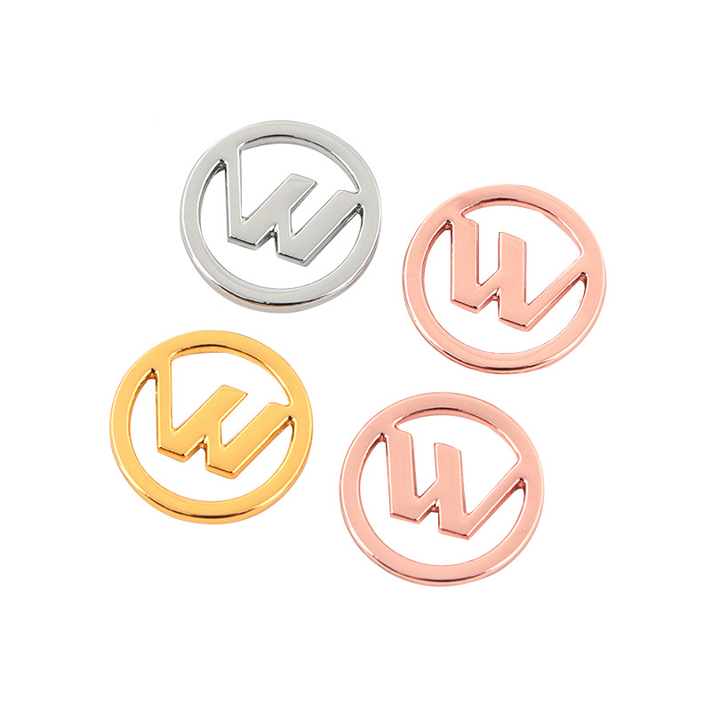 Custom Letter Shape Brand Name Metal Garment Labels--YL-ACC0006