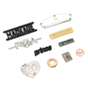 Customized Letter Shape Brand Name Logo Metal Clothing Label--YL-ACC0002