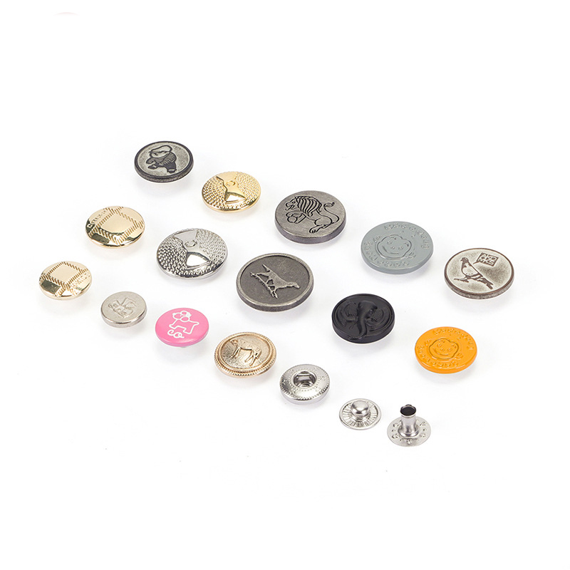 Customized Metal Plating Round Sustainable Gun Snap Buttons--YL-ACC0011