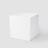 Custom Logo Printing Deboss A6 Cube Magnetic Closure Food Gift Hamper Gift Boxes-YL-Box0012