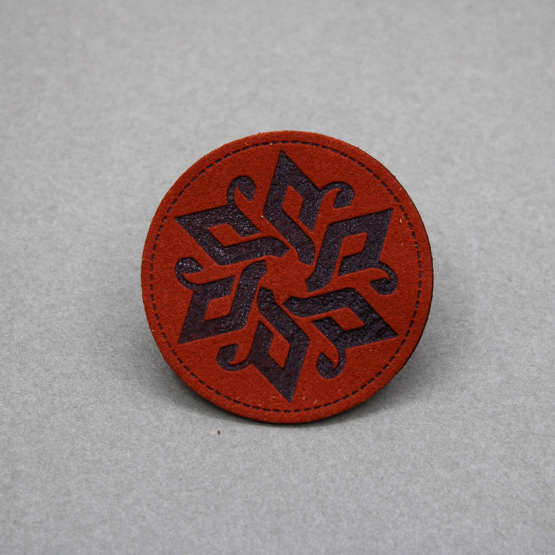 Custom Embossed Real Leather Badge --LPAT0017