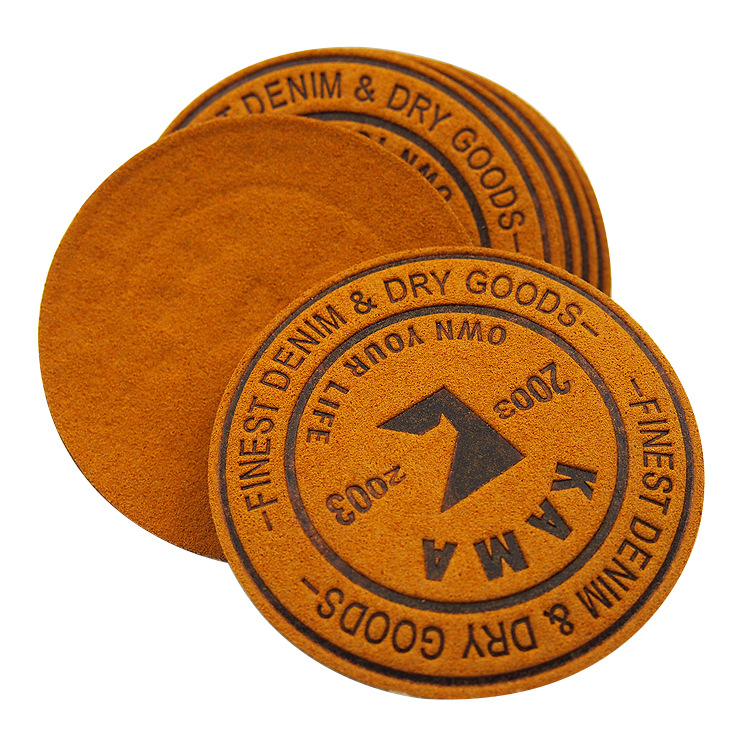 Design Genuine PU Leather Hat Patch --LPAT0012
