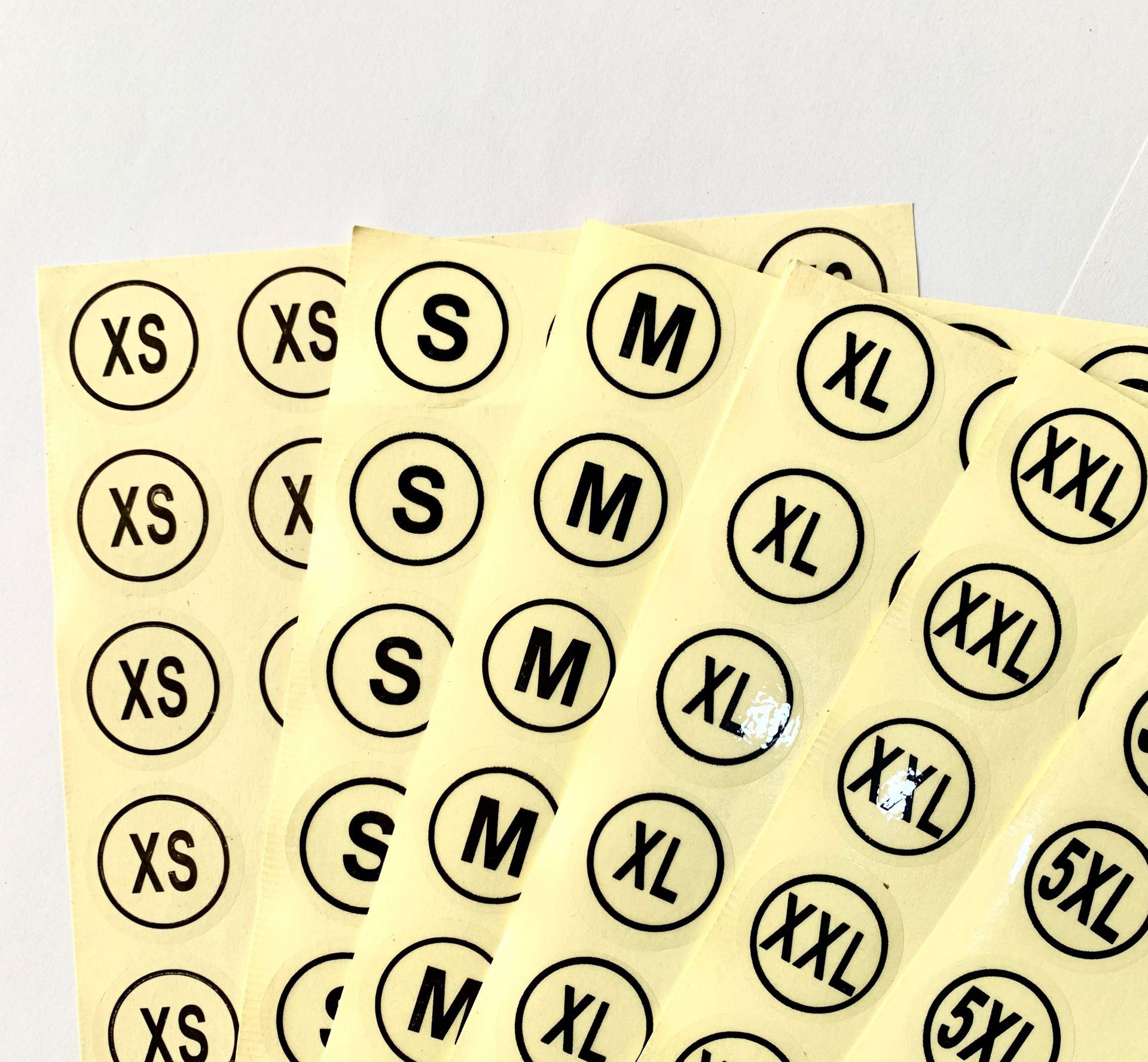Transparent Waterproof Size Stickers Sheet-YL-PL0002
