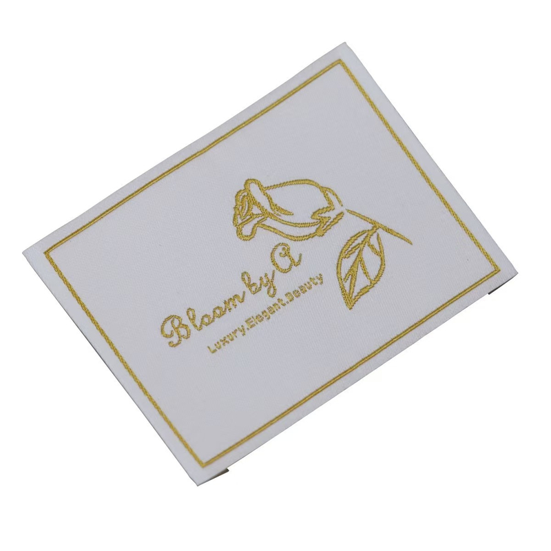 Woven hem label tags for clothing - YL-WL0004