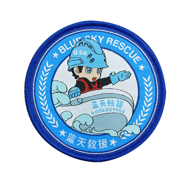 Wholesale customized broderie garment woven badge--YL-WL0027