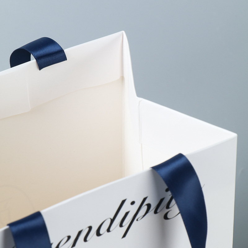  Custom Print Black Private Label Gift Paper Bags--YL-BAG0005