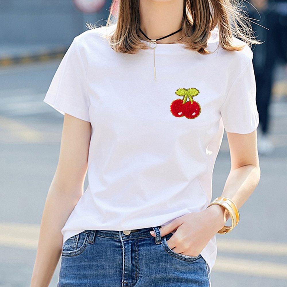Wholesale 3d Cherry Embroidered Patches--YL-EPAT0025