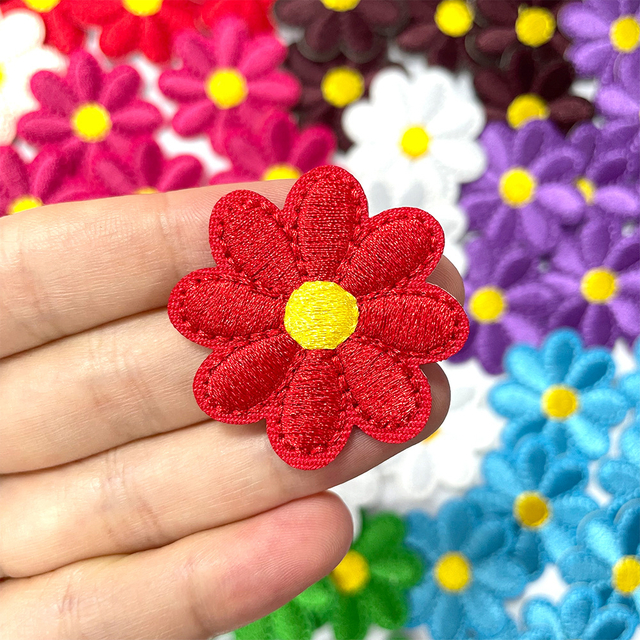 Flower Design Custom Embroidery Patches--YL-EPAT0027