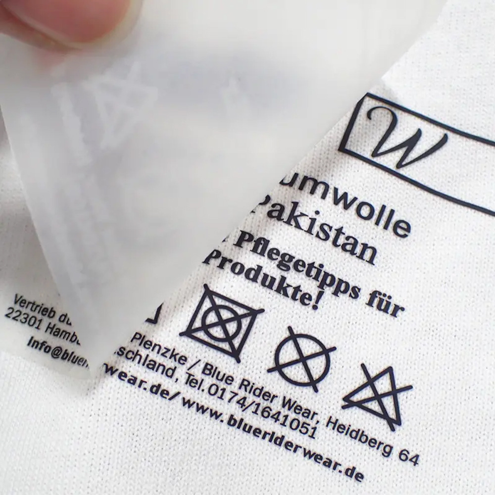 Neck Label Logo Heat Transfer Label Printing for T-Shirts - YL-HL0002