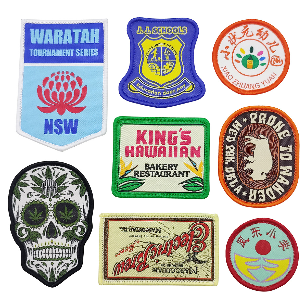 Customized Private Logo Woven Badge--YL-WL0034