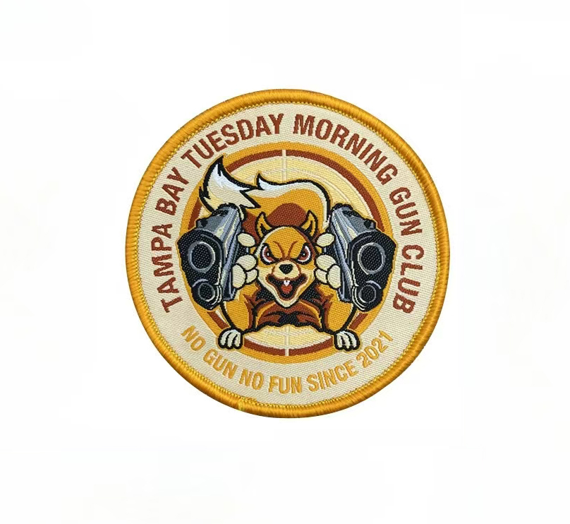 Clothing Woven Letter Full Embroidery Badge Patches--YL-WL0007