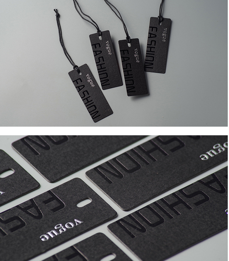 Custom Apparel hang Tags and Label Garment Paper Cardboard Cloth Print Brand Logo Clothing hang Tags Swing Tags for Clothes