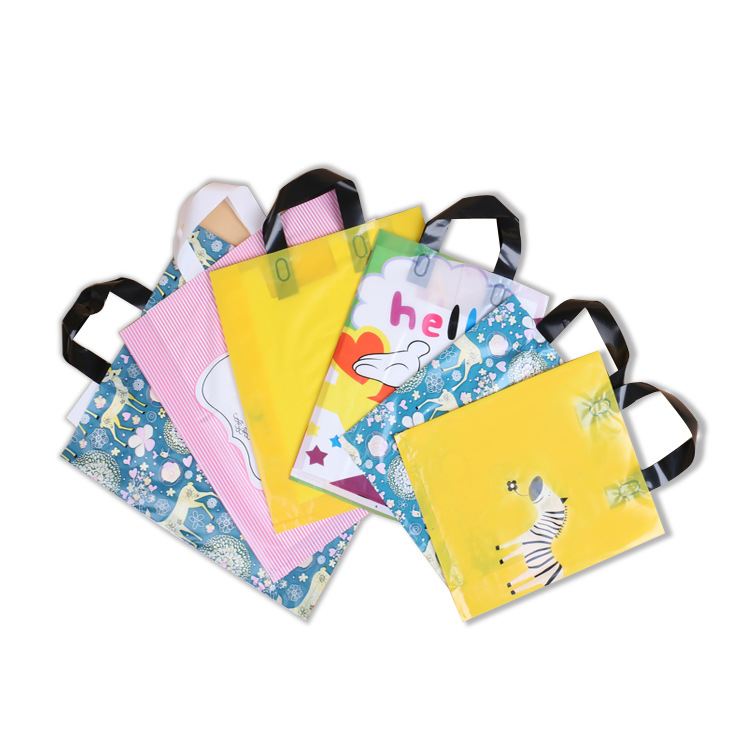 Custom Loop Handle Plastic Shopping Bag- YL-FP0014