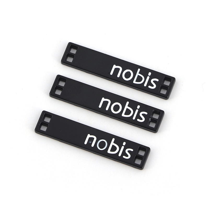 Custom Letter Shape Brand Name Metal Garment Labels--YL-ACC0006