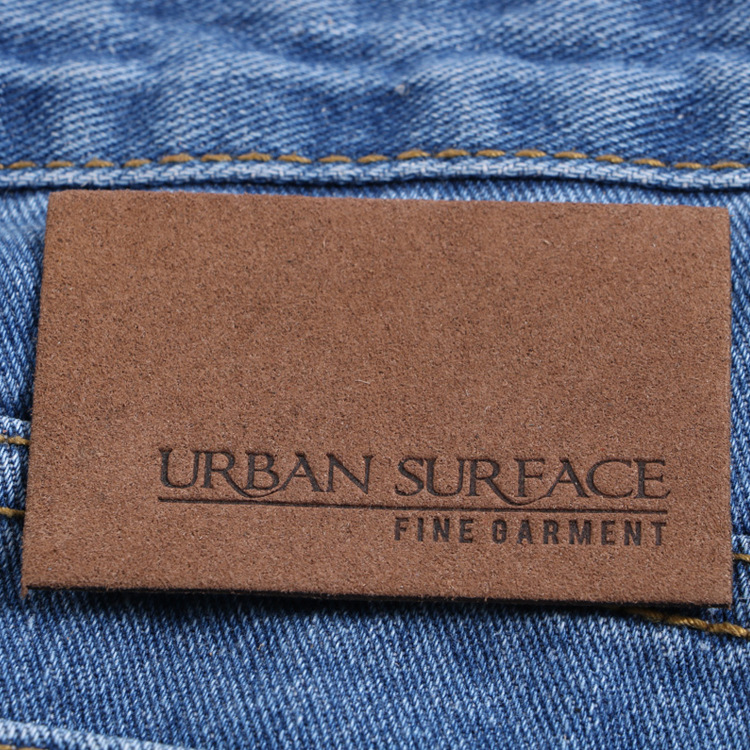 Factory Price Custom Clothing Embossed Leather Patch--LPAT0008