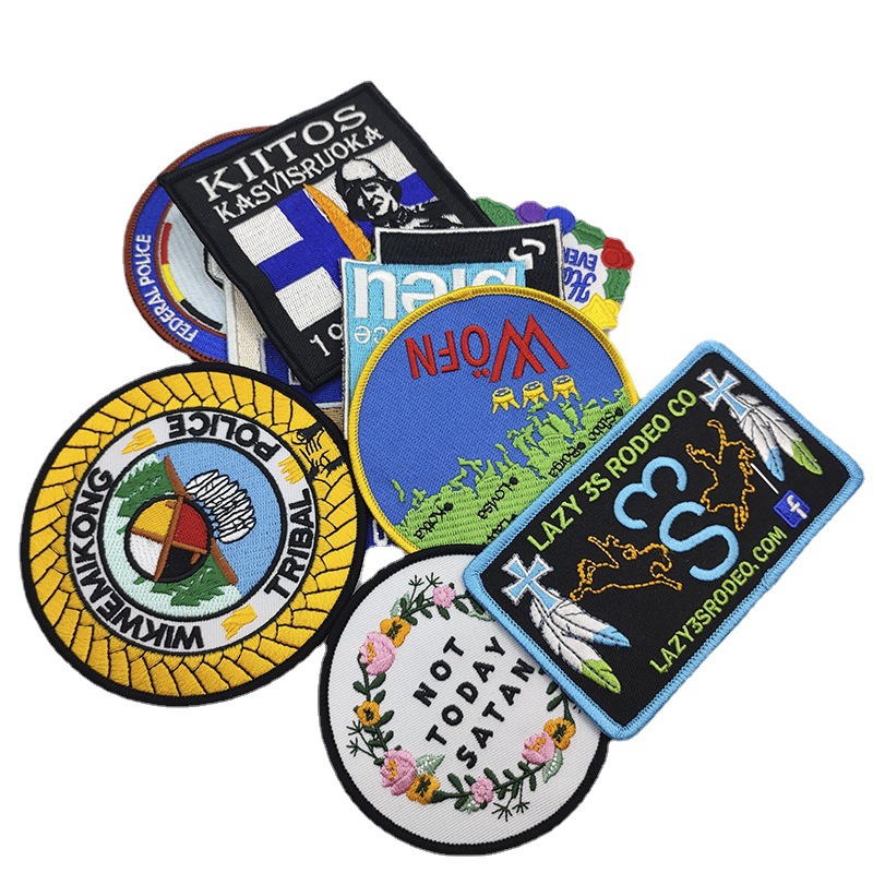 Oval Shape 3D Embroidery Tags--YL-EPAT0003
