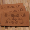 Custom Embroidery Leather Labels -LPAT0031