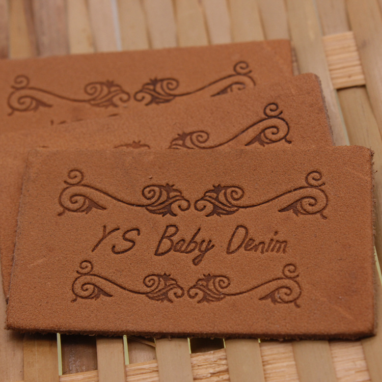 Custom Embroidery Leather Labels -LPAT0031