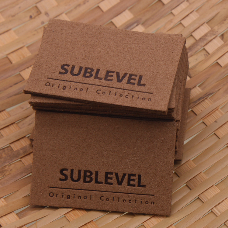 Custom Embossing Logo Label Real Leather tags --LPAT0024