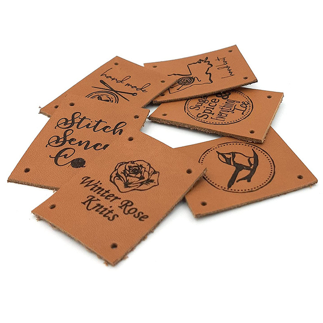Eco-friendly Custom Logo Embossed Suede Patch --LPAT0014