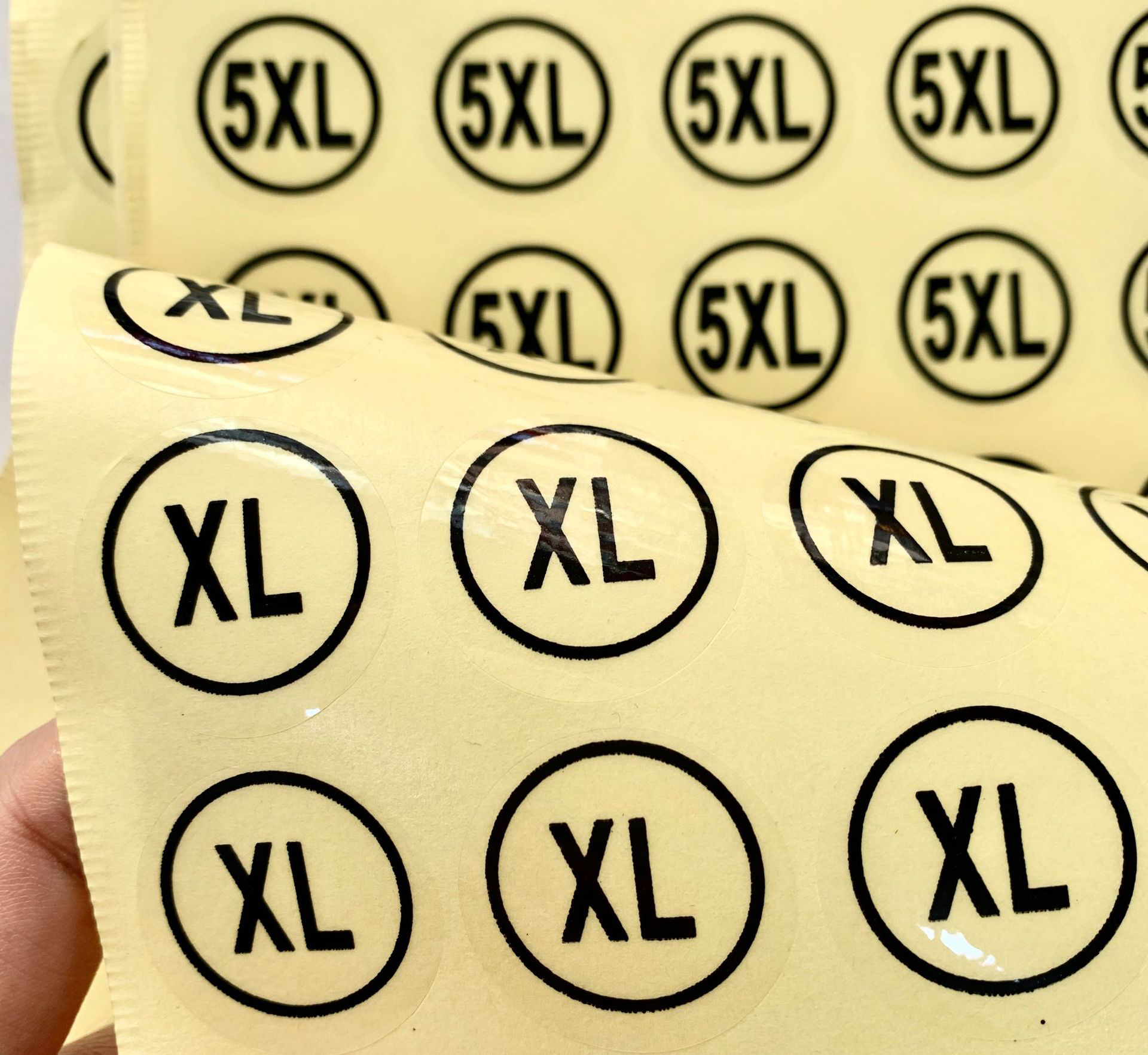 Transparent Waterproof Size Stickers Sheet-YL-PL0002